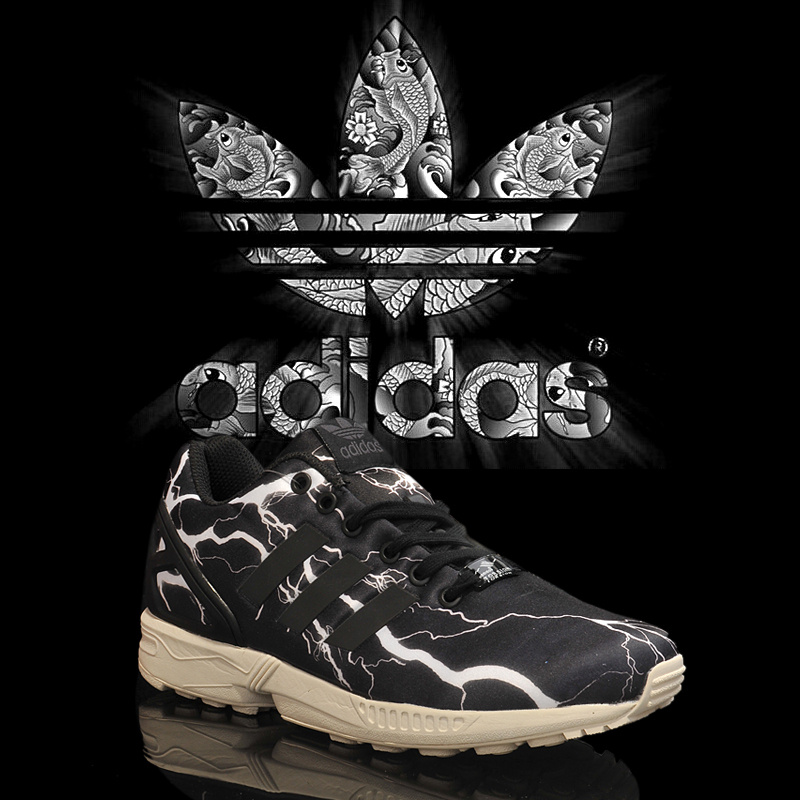 Adidas Originals ZX Flux Lightning Limited edition M21776 Black White